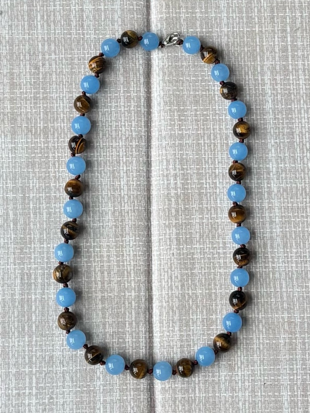 NWOT Tuckernuck Tiger’s Eye and Blue Jade Necklace